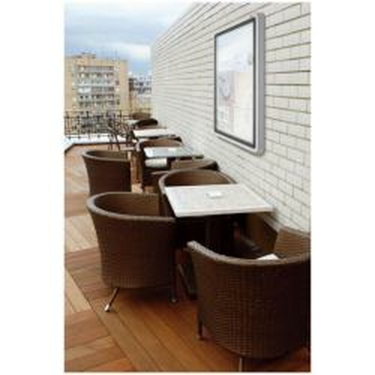 Cork board Nobo White Aluminium